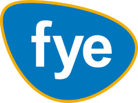 Alternate version of the logo without the three dots separating the "fye" text