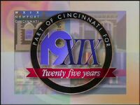 WXIX 25th Anniversary logo