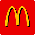 Logo with background, used on medium and large fry packets (2004-2007)