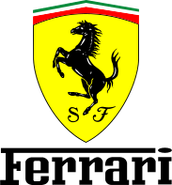 Logo with Ferrari wordmark.