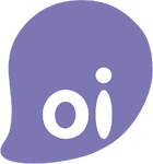 The lilac logos are used for Oi's services for businesses.