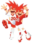 Trix and Flix, the Euro 2008 mascots.