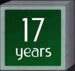 17th anniversary on-screen bug (2024)