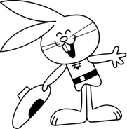 Bandeirantes's mascot, which is believed to be the first logo of this network.