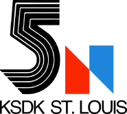 Logo with callsign and city of license