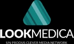 White stacked logo with Clever Media Network byline