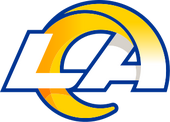 LA Rams logo white