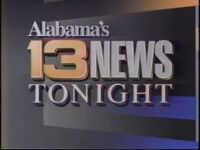 Alabama's 13 News Tonight 10 p.m. open (1990-1995)