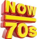 NOW 70s logo used on-screen, in the style of the logo for the 2016 album