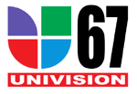 Univision 67 logo used between 1996 to 2013.