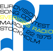 Eurovision 1975 logo variant.