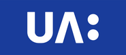 "UΛ:" icon on blue background - used in microphone flags (2015-2021)