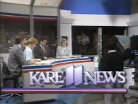 KARE 11 News end-of-intro title logo (1989–1990)