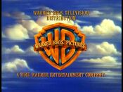 Warner Bros. Television Distribution logo with Time Warner Entertainment byline used from September 1992 to 1998.