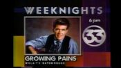 WVLA-TV 33 Growing Pains promo 1989