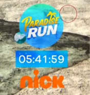 Countdown screen bug used for paradise run January 2018