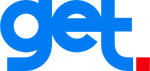 Blue and red 'GET' logo