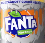 Fanta Narancs Hozzáadott cukor nélkül logo used during Halloween (Hungary)