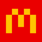 Minecraft variant with red background