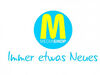 Logo with slogan Immer etwas Neues, in German meaning always something new