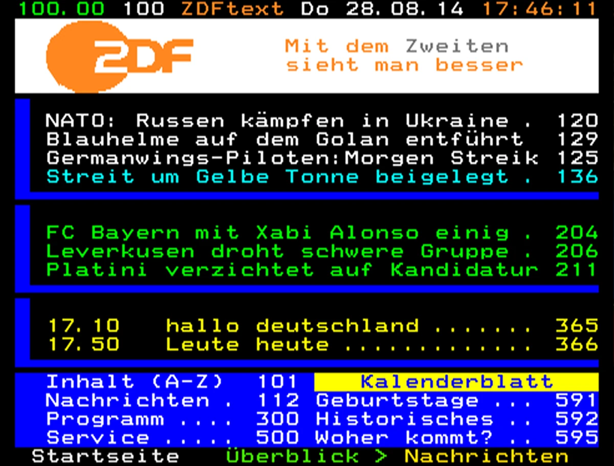 ZDFTEXT SEITE 112 intelligence overview