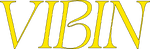 Outlined yellow "Vibin" wordmark
