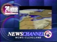 WEWS "Cleveland's Live 24-Hour News Source" weather update (1993)