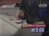 5 Alive News 5:00 p.m. end-of-intro title logo (1989–1992)