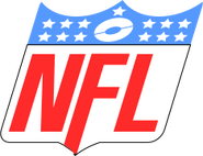 Alternate logo with fewer stars, different position of the stars, different football and different font