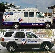 News van and SUV (a Ford Econoline and a Ford Escape)