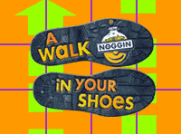 Noggin-A-Walk-in-Your-Shoes-shorts-logo