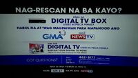 GMA News TV test card, after June 4, 2019, telling viewers to rescan their digital tv box.