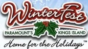 In the winter of 2005, Paramount's Kings Island operated a "WinterFest" special festival for the park. This is the logo, with the slogan "Home for the Holidays".