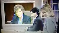 Bob Boudreaux & Shara Fryer during Live at 5 Newscast (August 1986)