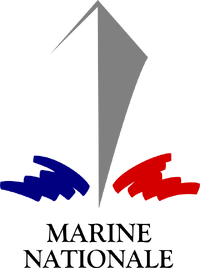 Badge for Sale avec l'œuvre « Marine nationale de la Marine française » de l'artiste mikoala50