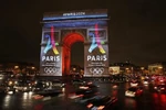Logo reveal on the Arc de Triomphe