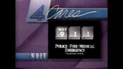 WDIV-TV's 4 Cares: Dial 911 PSA Video Promo From January 1989