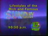 ABC "Sunday" promo for the syndicated Lifestyles of the Rich and Famous (January 1987)