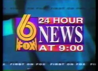 Fox 6 News 9:00 p.m. promo slide (1996–1998)
