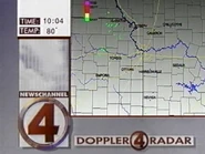 Station ID with radar, time and temperature (Early 1990s)