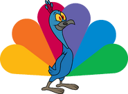 John Kricfalusi's peacock design (used in Spümcø's animated idents)