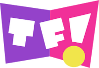 Alternate version of TF!'s purple and pink logo, but without shadows.
