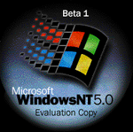 NT 5.0 Workstation Beta 1 wallpaper logo (1997)