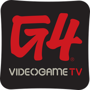 First used by the US flagship channel in 2005/06, recycled for its Canadian counterpart, first having the "Videogame TV" strapline read "TechTV" below the G4 logotype. up until '09