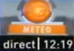 Direct meteo on-screen bug