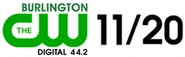 WFFF-DT2 logo (2008–2013; The CW moved to WPTZ-DT3 in 2013 and then to WNNE in 2018)