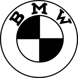 BMW ALTERNATE BLACK AND WHITE EMBLEMS