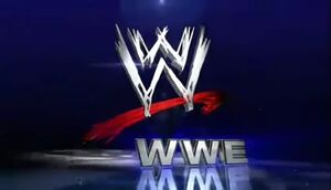 Early version of the 2011 WWE on-screen with "WWE' below.