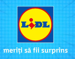 Romanian logo with slogan "Meriți să fii surprins" (2020–present)