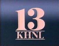 KHNL 13 (Fox) logo 1989